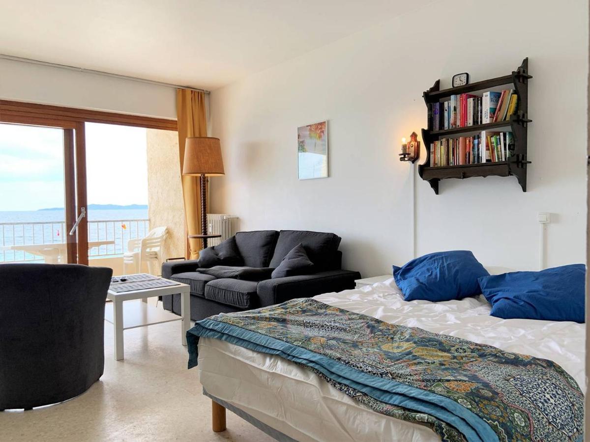 Studio Sur Plage Cavaliere Avec Terrasse, 1Er Etage, 2 Couchages - Fr-1-251-80 เลอลาวองดูว์ ภายนอก รูปภาพ